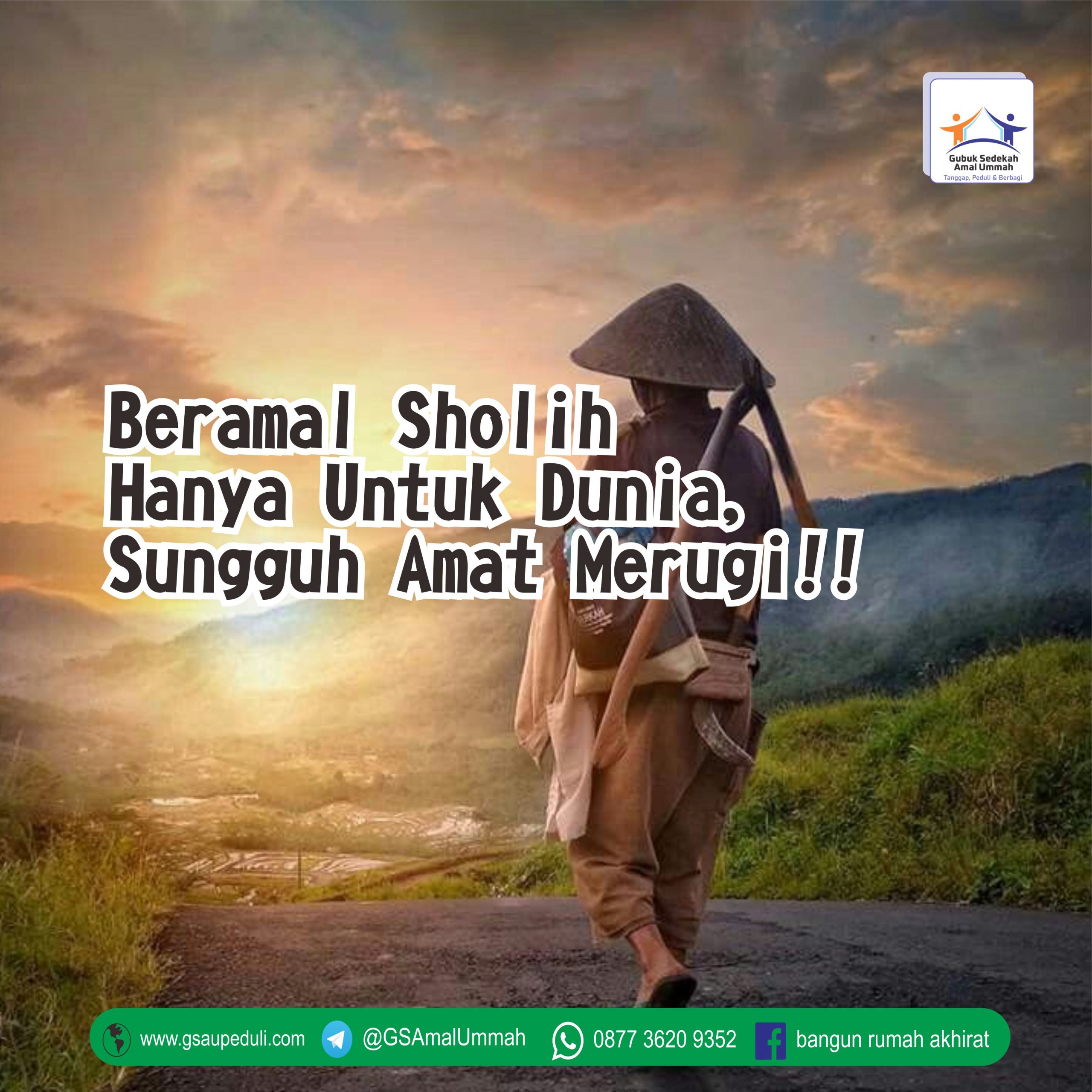 Beramal Sholih Hanya Untuk Dunia, Sungguh Amat Merugi❗❗